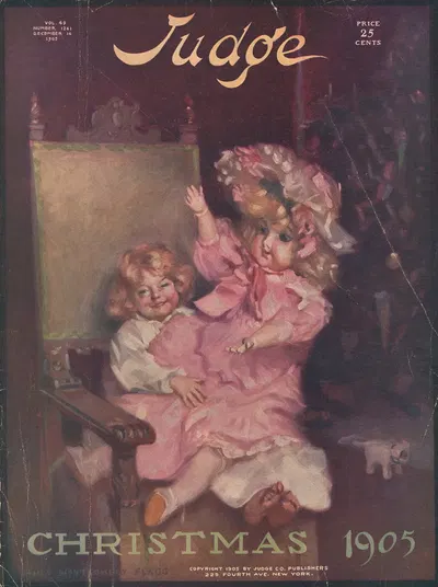 Judge. Christmas 1905. by Джеймс Монтгомери Флагг, 1905 — digital art print download