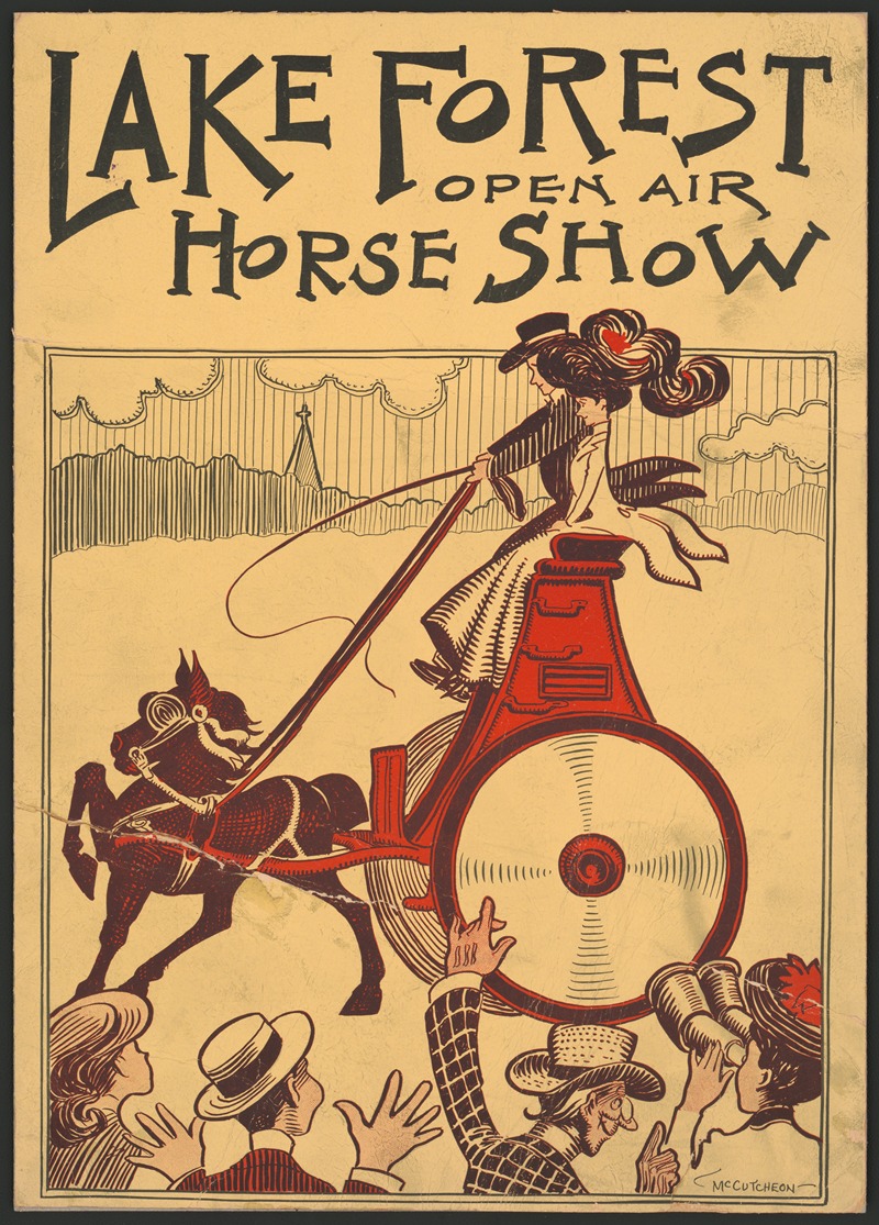 Lake forest open air horse show — John Tinney McCutcheon