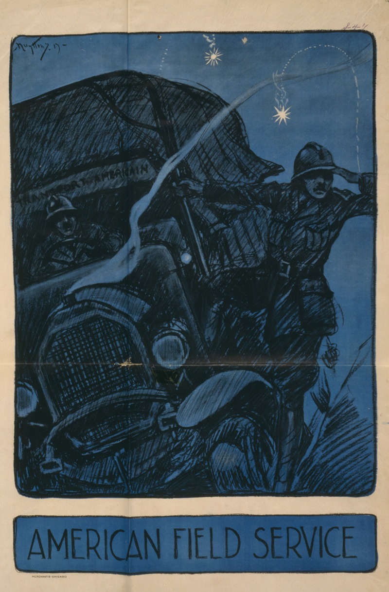 American field service by Жозеф Пьер Нуйттенс, 1917 — digital art print download