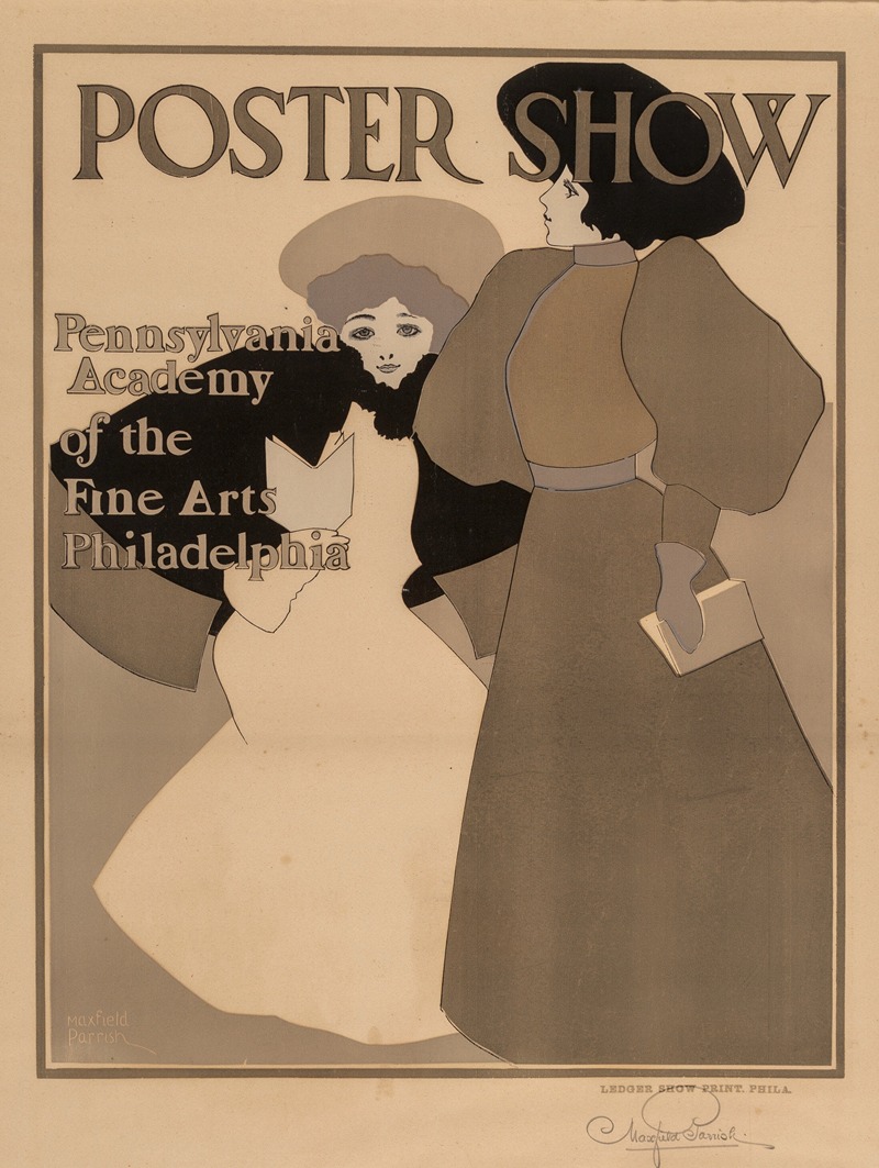 Poster Show by Максфилд Парриш, 1898 — digital art print download