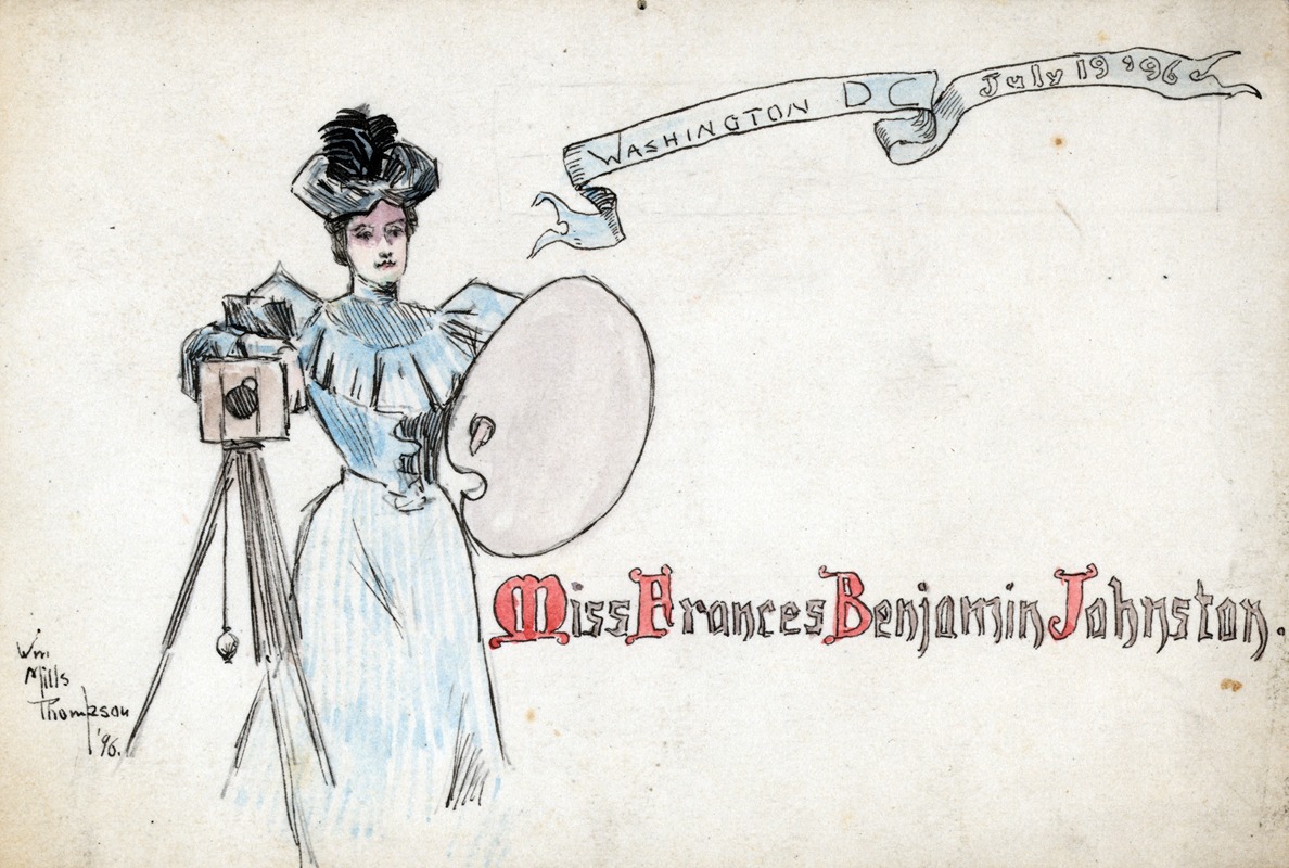 Miss Frances Benjamin Johnston, Washington DC, July 19, — Mills Thompson