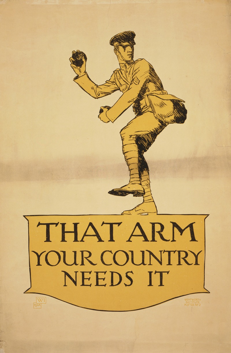 That arm – your country needs it by Войтех Прейссиг, 1918 — digital art print download
