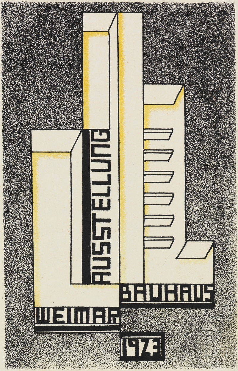 Bauhaus-Postkarte by Wolfgang Molnar, 1923 — digital art print download