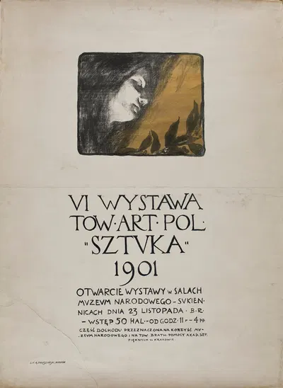 VI Wystawa Towarzystwa Artystów Polskich 'Sztuka' by Йозеф Чайковский, 1901 — digital art print download