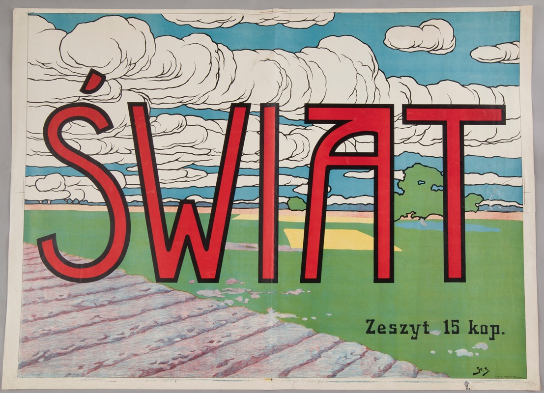 Świat. Tygodnik by Станислав Савичевский, 1908 — digital art print download