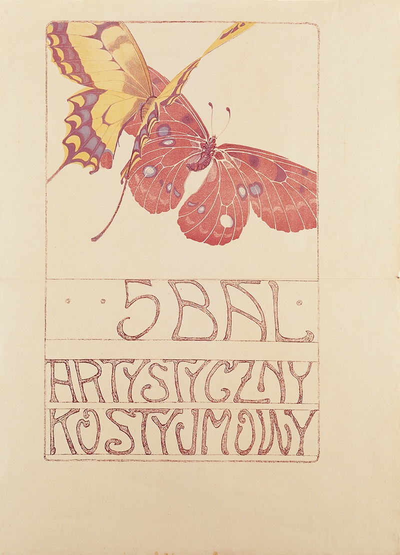5 Bal Artystyczny Kostiumowy by Аноним, 1908 — digital art print download