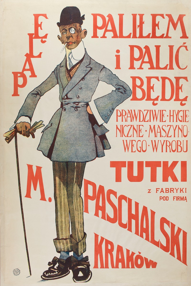 Palę, paliłem i palić będę. by Аноним, 1900 — digital art print download