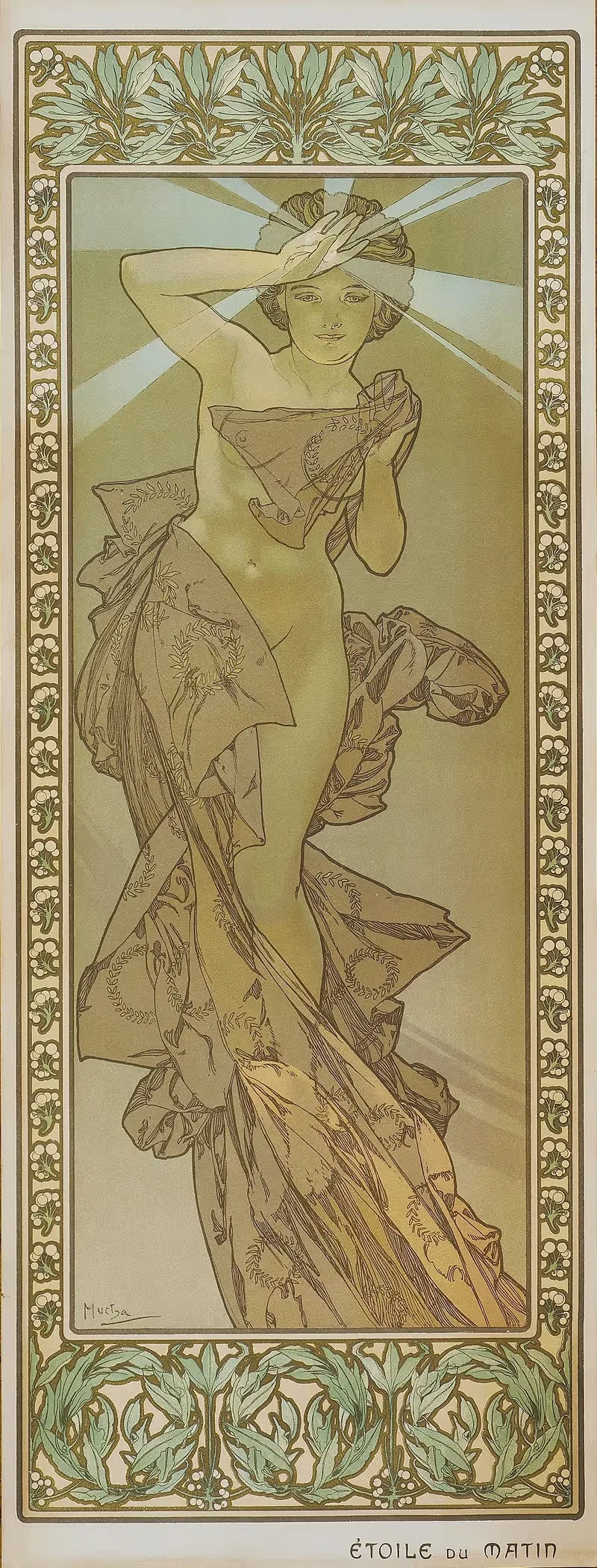 Утренняя звезда by Альфонс Муха — digital art print download