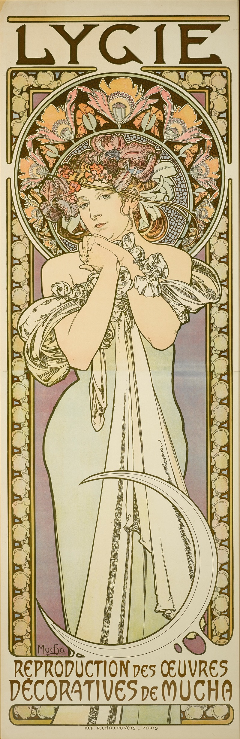 Lygie by Альфонс Муха, 1901 — digital art print download