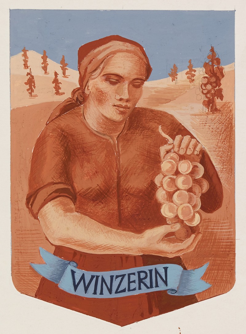Winzerin by Анни Долльшайн, 1940 — digital art print download