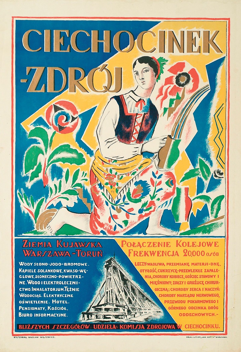 Ciechocinek-Zdrój by Вацлав Вансович, 1925 — digital art print download