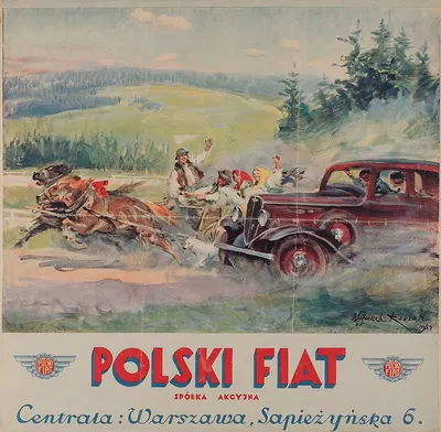 Polski Fiat Spółka Akcyjna ; Centrala; Warszawa, Sapieżyńska 6 by Войцех Коссак, 1934 — digital art print download
