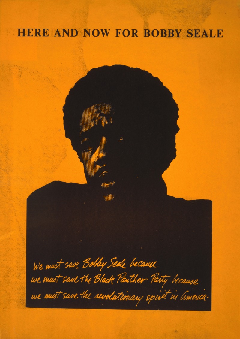 Here and now for Bobby Seale by Аноним, 1965-1975 — digital art print download