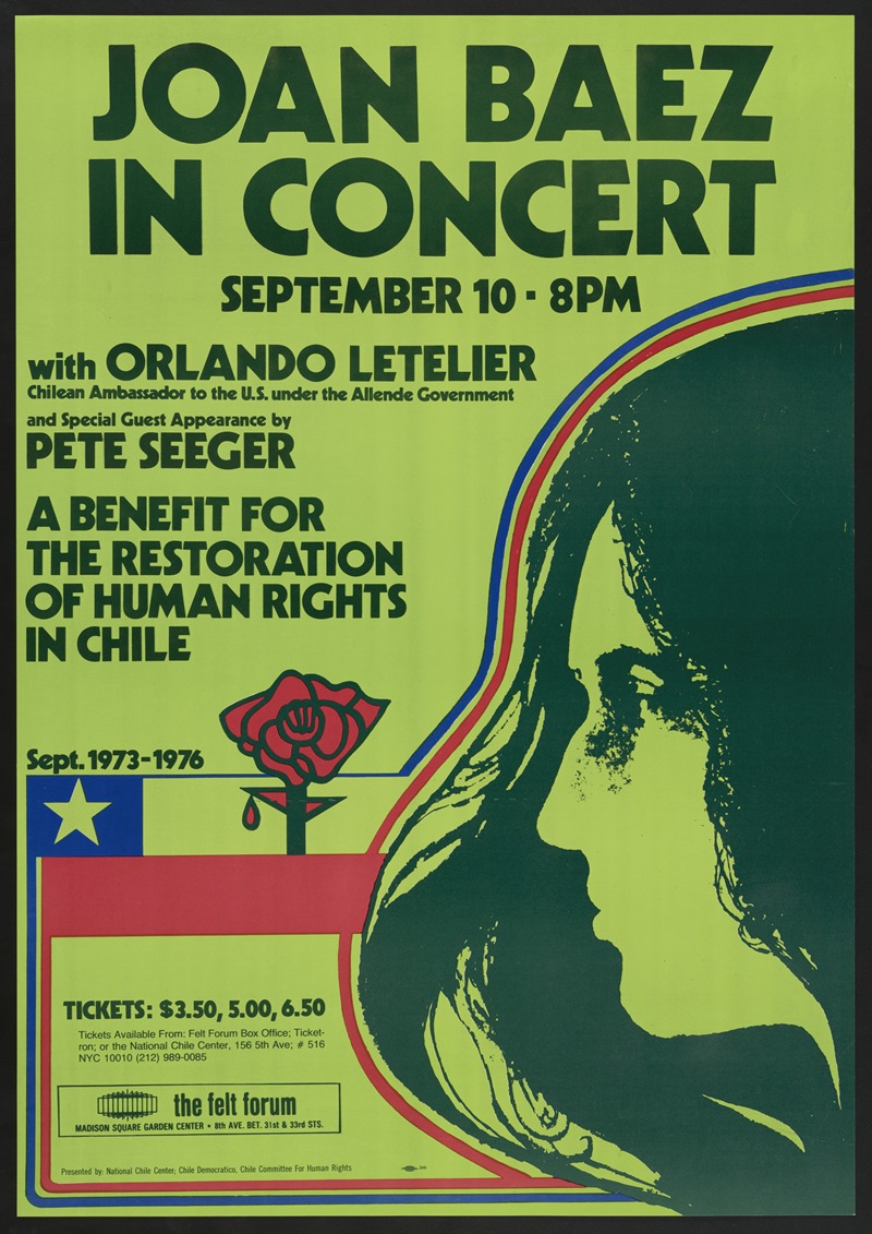 Joan Baez in concert, September 10 … — Anonymous