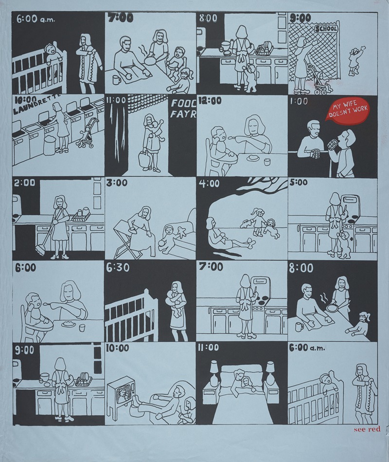 My wife doesn't work by Anonymous — digital art print download