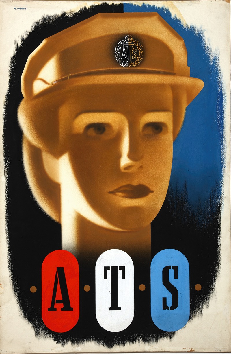 Forces Recruitment ATS (girl's head) — Abram Games