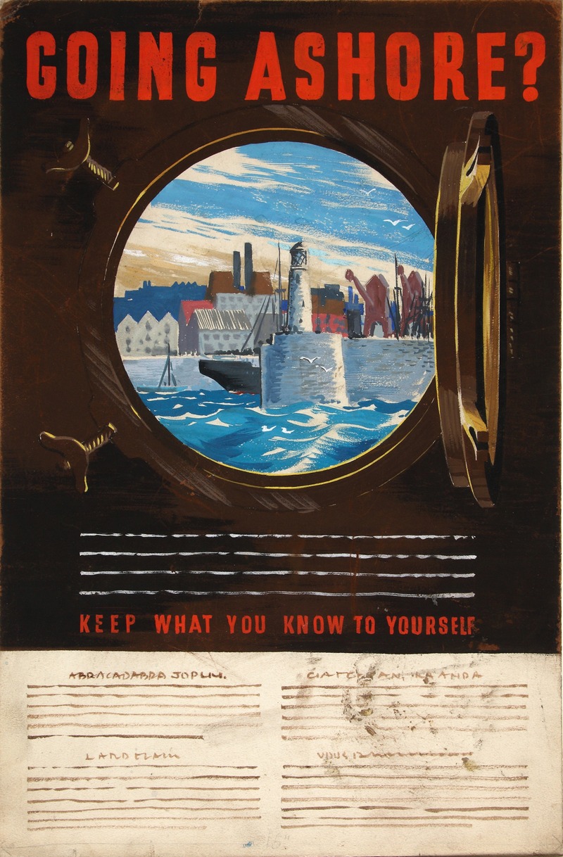 Going ashore. Keep what you know to yourself by Аноним — digital art print download