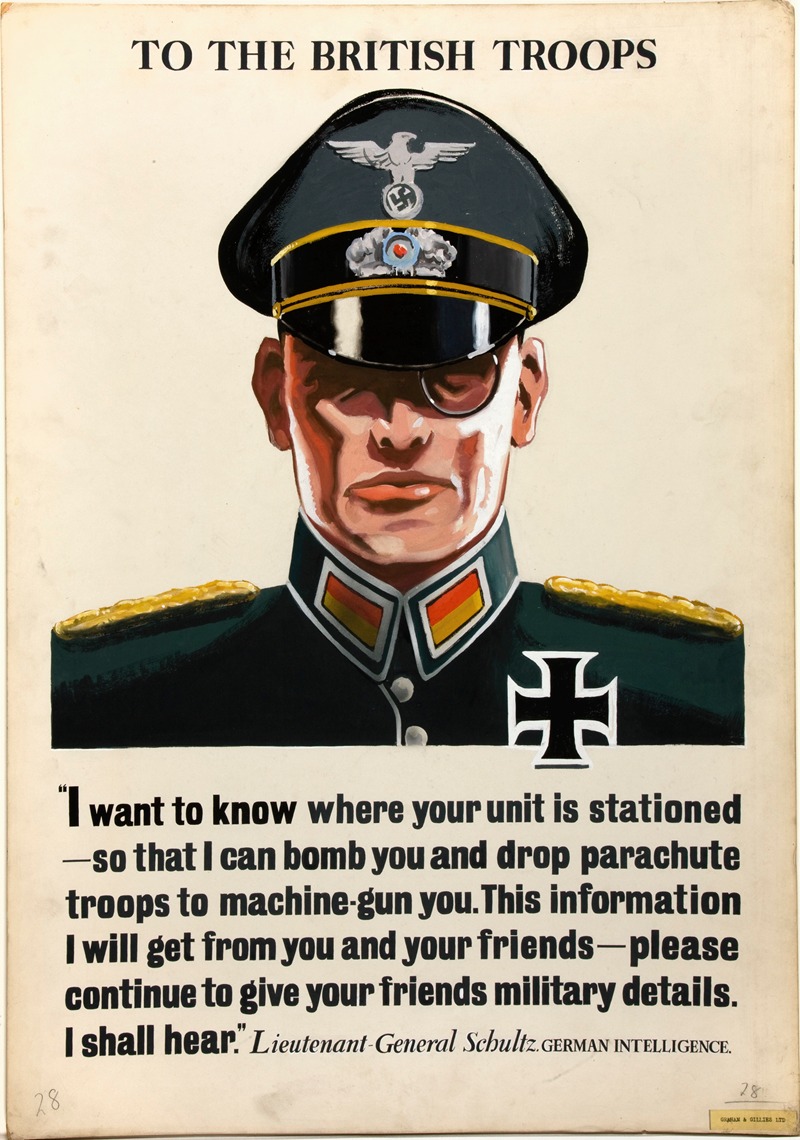 To the British troops by Anonymous, 1939-1946 — digital art print download