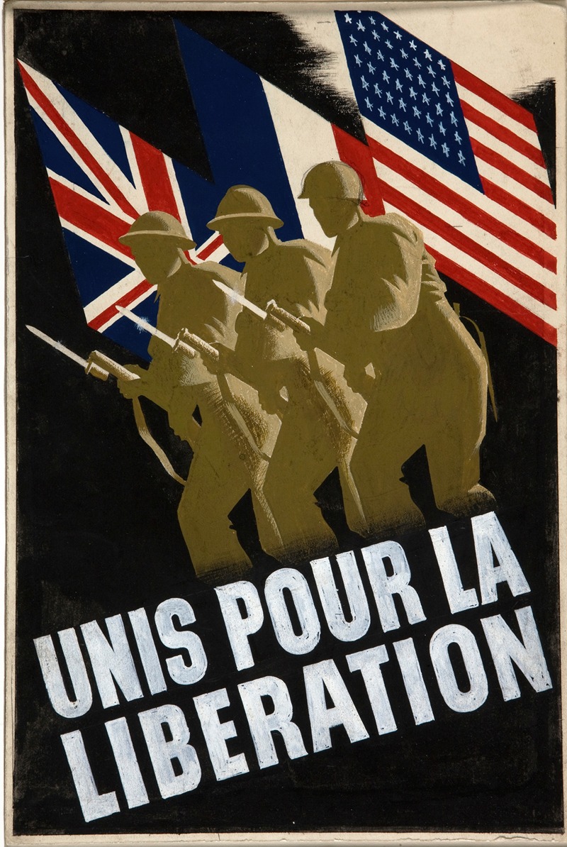 Unis pour la liberation by Аноним — digital art print download
