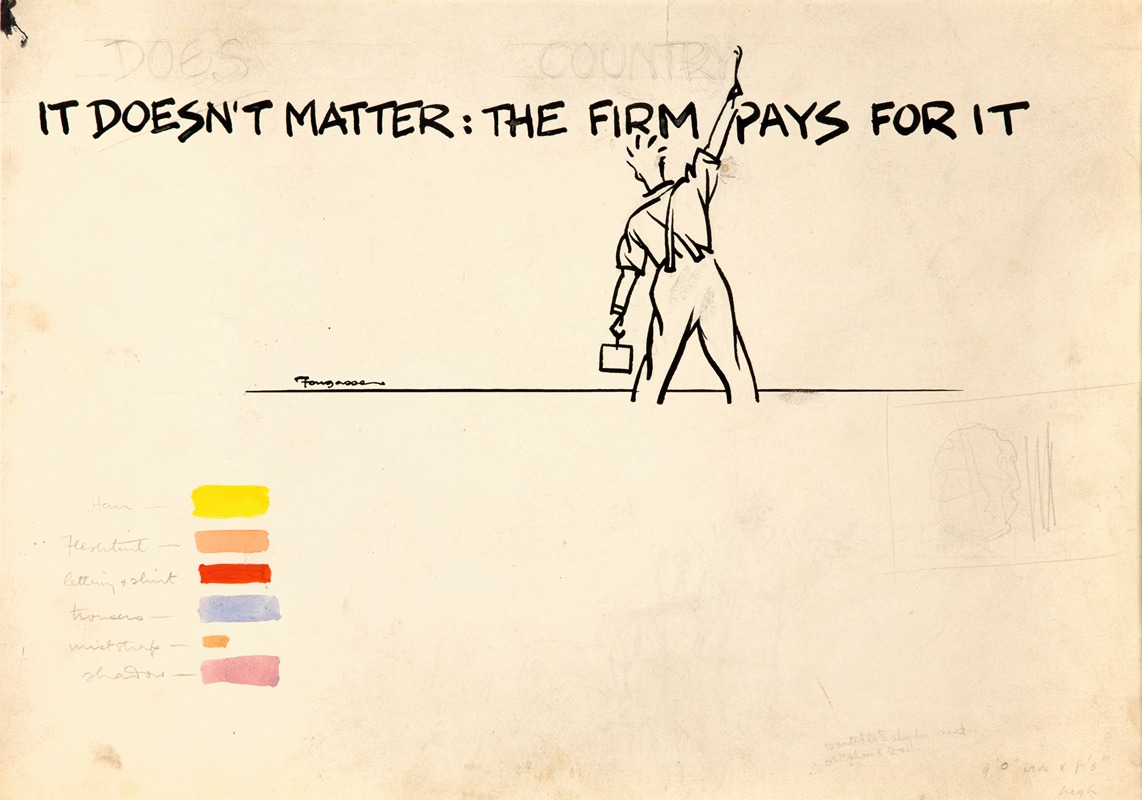 It doesn't matter the firm pays for it — Cyril Kenneth Bird (Fougasse)