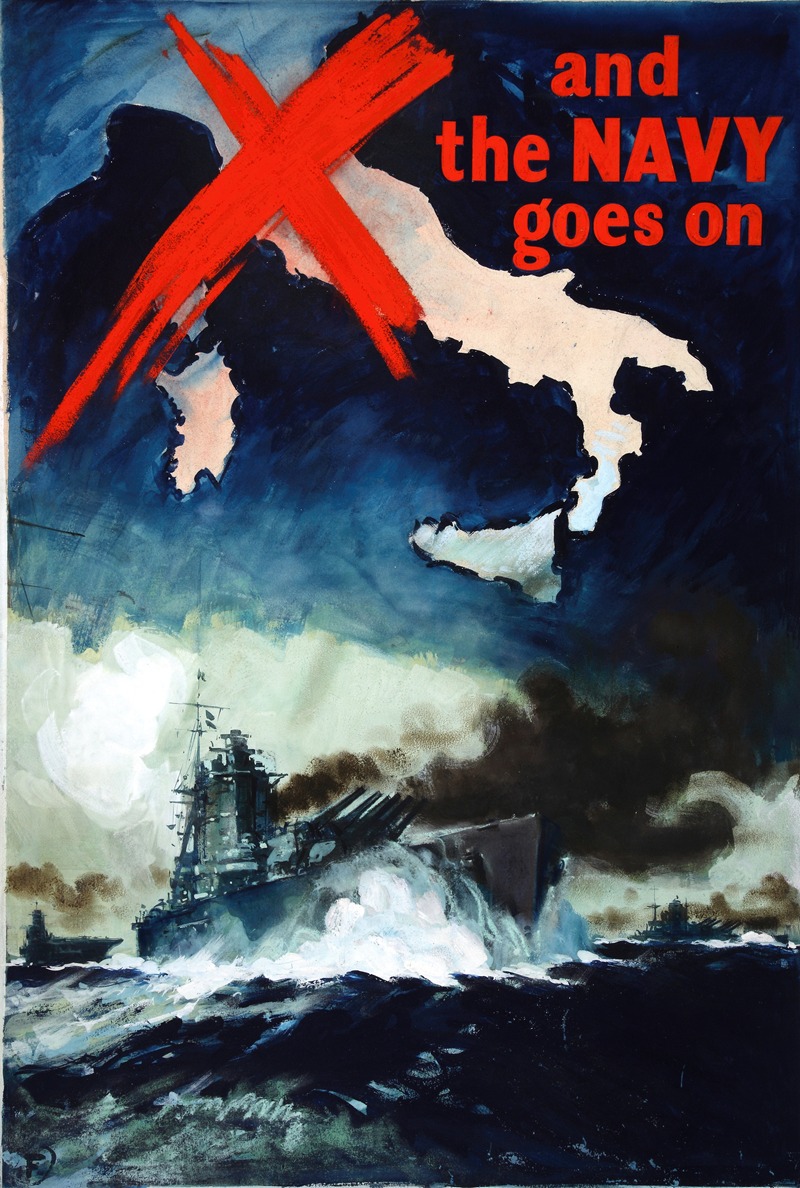 And the Navy goes on by Гарольд Форстер — digital art print download