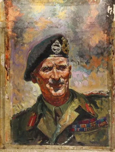 Генерал-лейтенант сэр Бернард Монтгомери by Гарольд Форстер — digital art print download