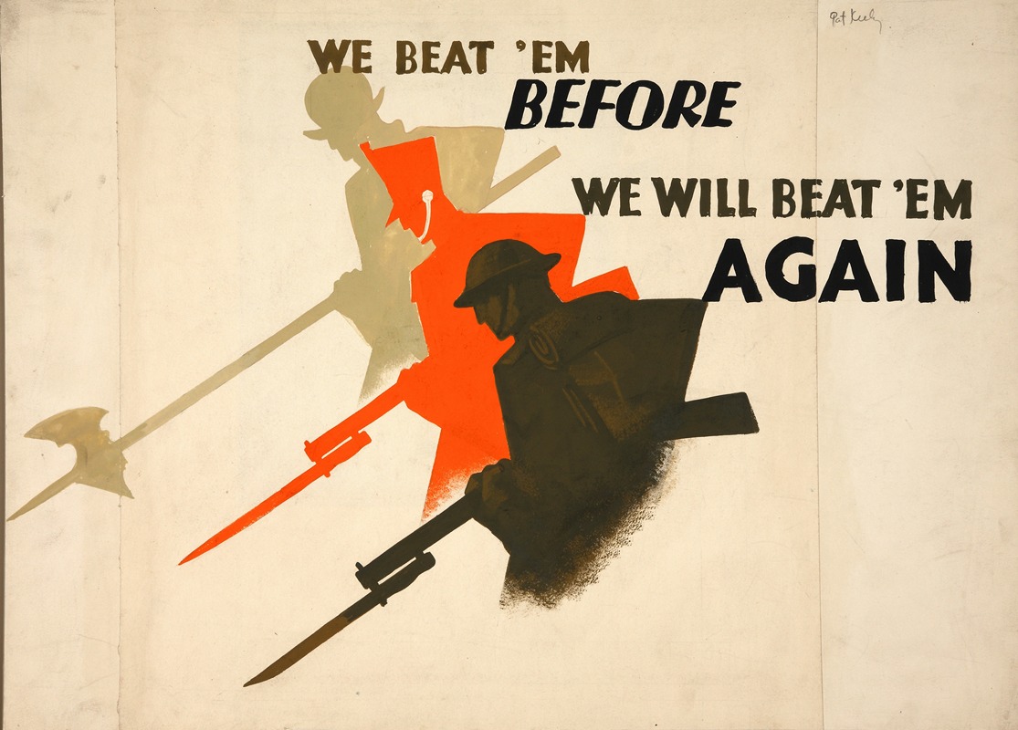 We beat 'em before. We will beat 'em again by Pat Keely — digital art print download