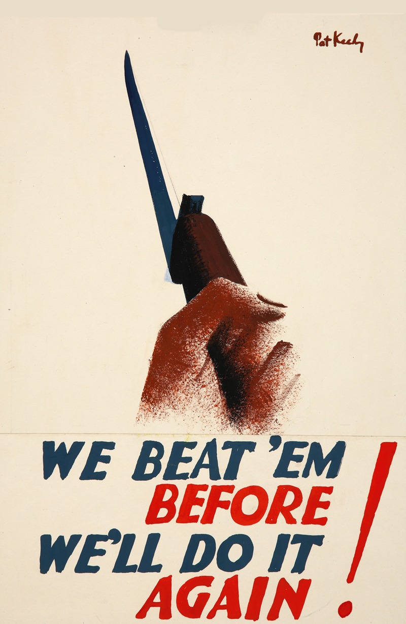 We beat 'em before. We'll do it again! by Pat Keely — digital art print download