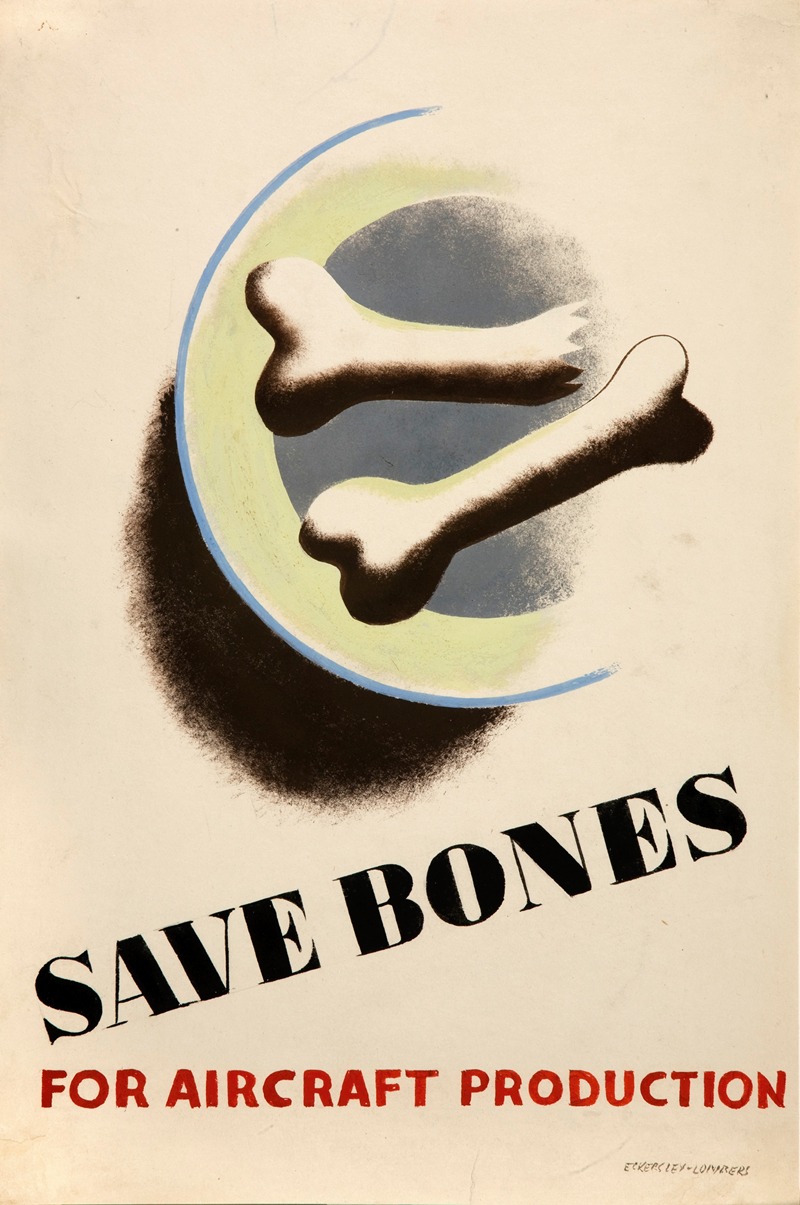 Save bones for aircraft production by Tom Eckersley — digital art print download