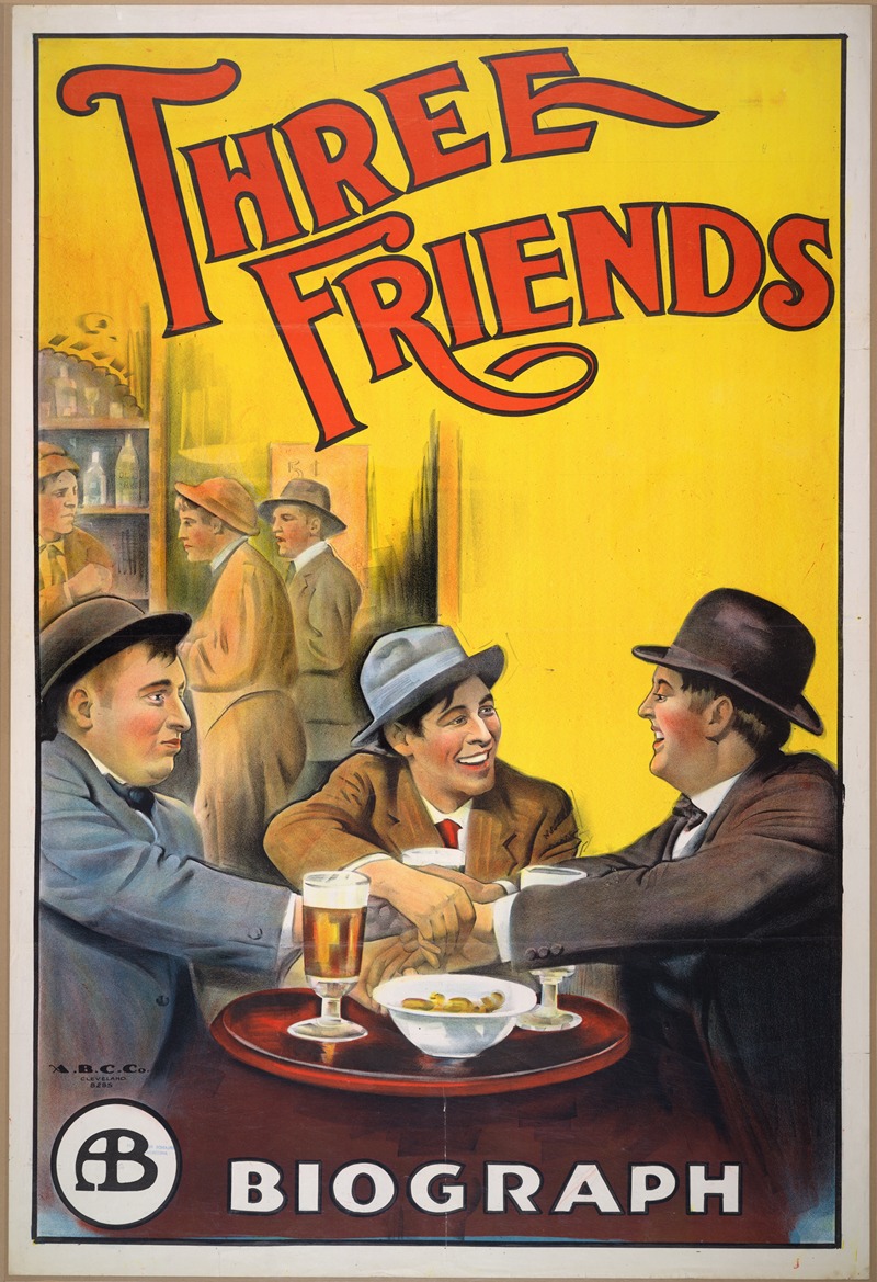 Three friends by A.B.C. Co., 1913 — digital art print download