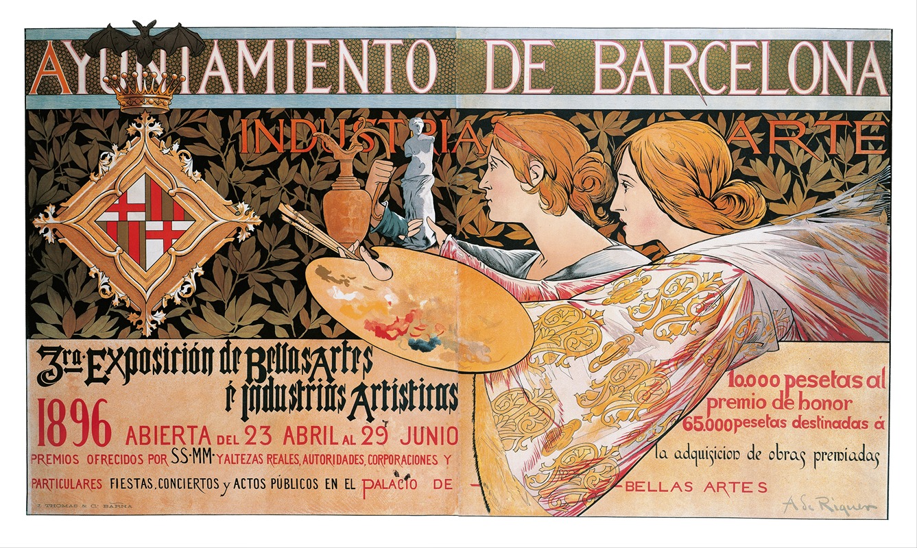3ra. Exposición de Bellas Artes é Industrias Artísticas — Alexandre de Riquer