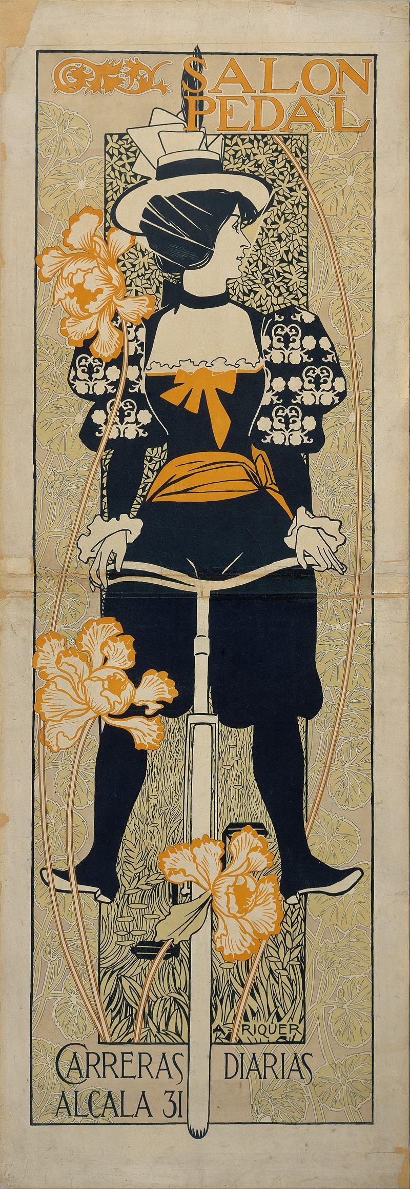 Salon Pedal by Александр де Рикер, 1897 — digital art print download
