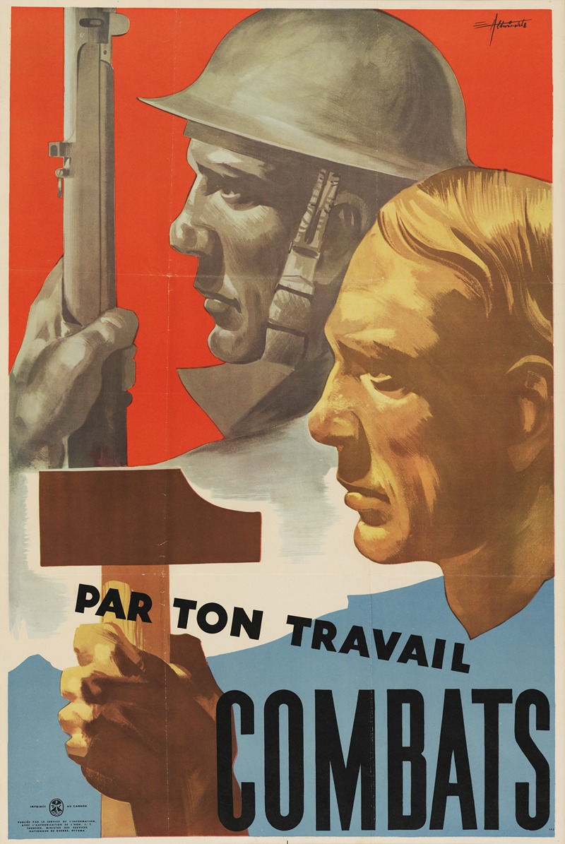 Par ton travail, Combats by Eric Aldwinckle — digital art print download