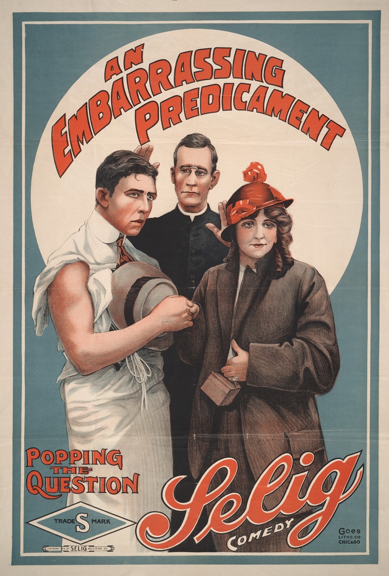 An Embarrassing predicament by Гоэс Лито. Ко., 1914 — digital art print download