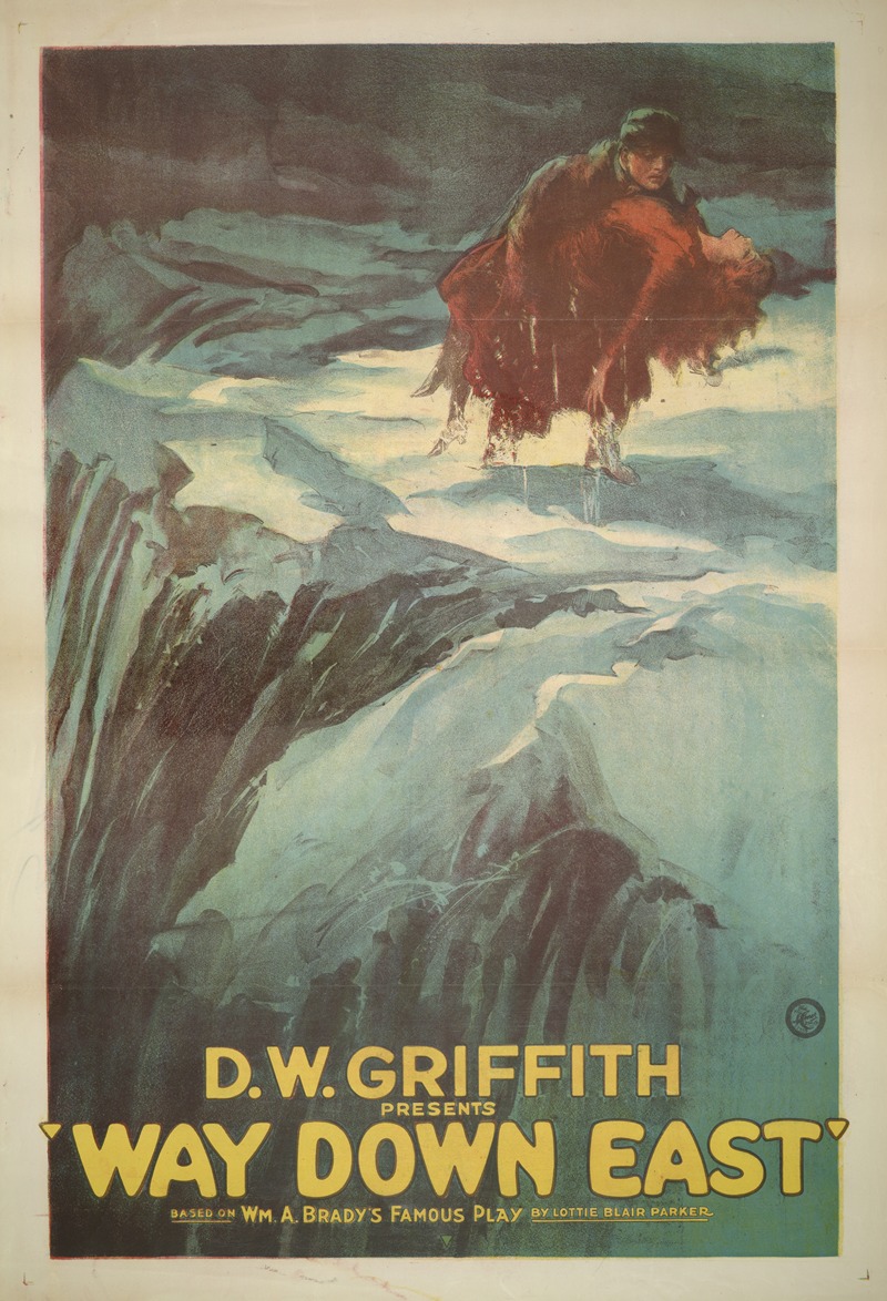 D. W. Griffith presents way down east by H.C. Miner Litho. Co., 1920 — digital art print download