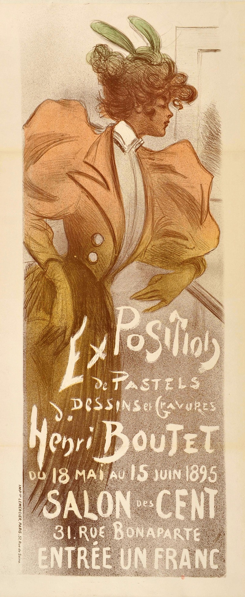 Salon des Cent by Henri Boutet, 1895 — digital art print download