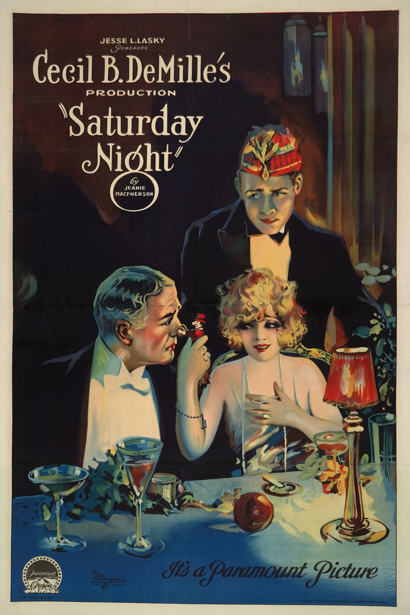 Saturday night by Morgan Litho Co., 1922 — digital art print download