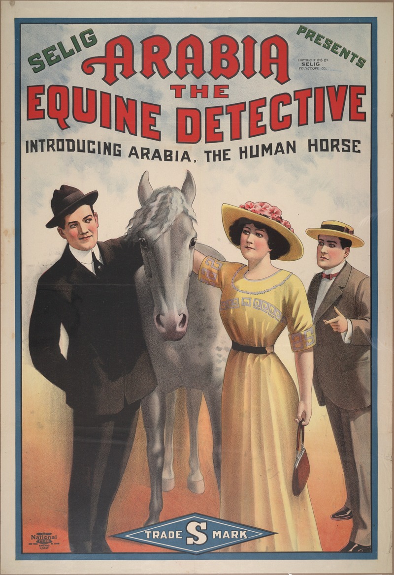 Arabia the equine detective by National Printing & Engraving Company, 1913 — digital art print download