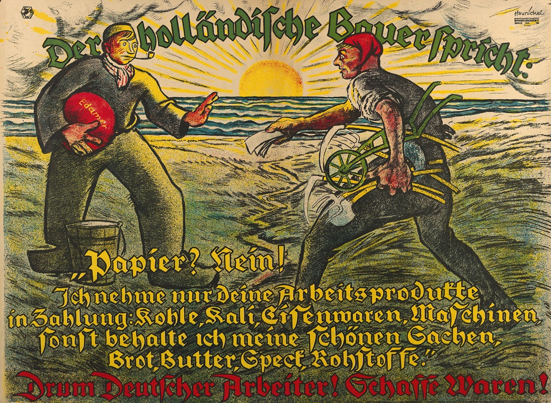 Der holländische Bauer spricht by Аноним, 1919 — digital art print download