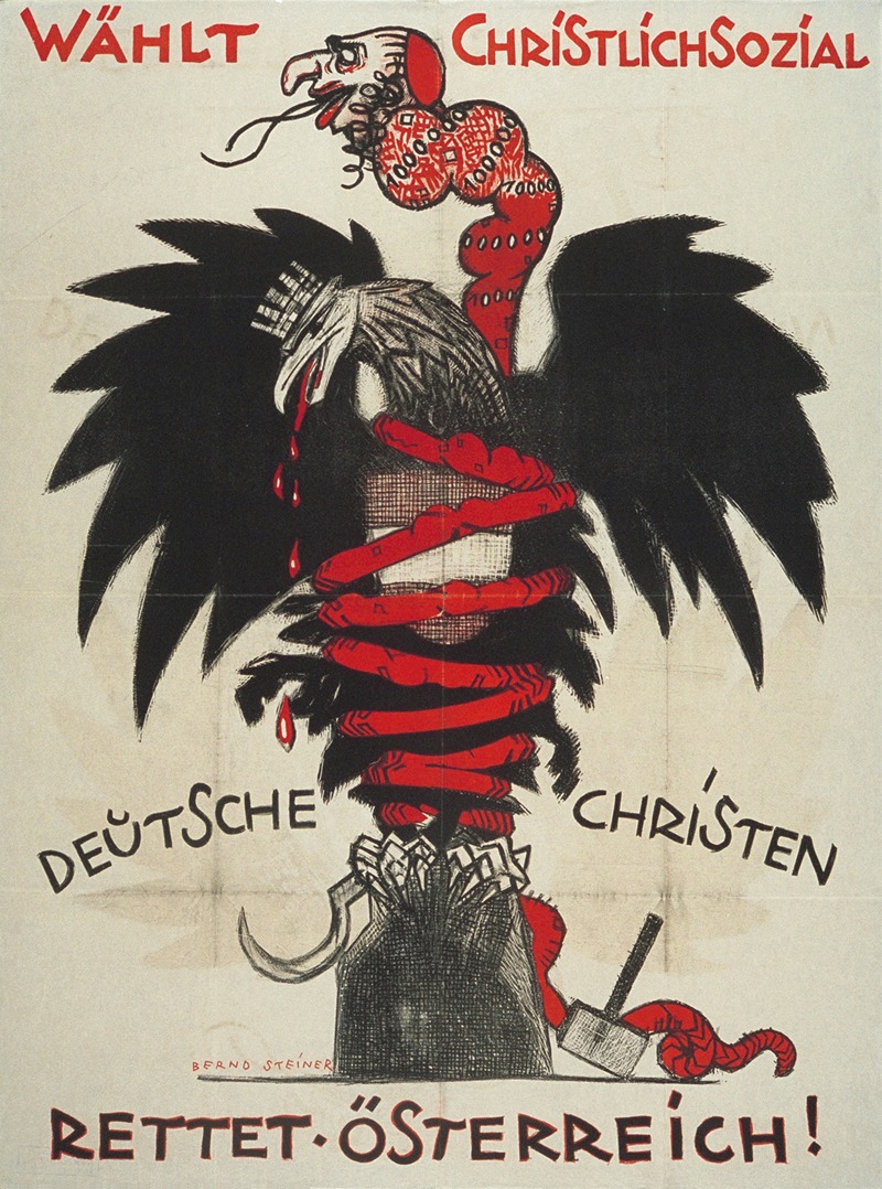Wählt christlichsozial by Аноним, 1920 — digital art print download