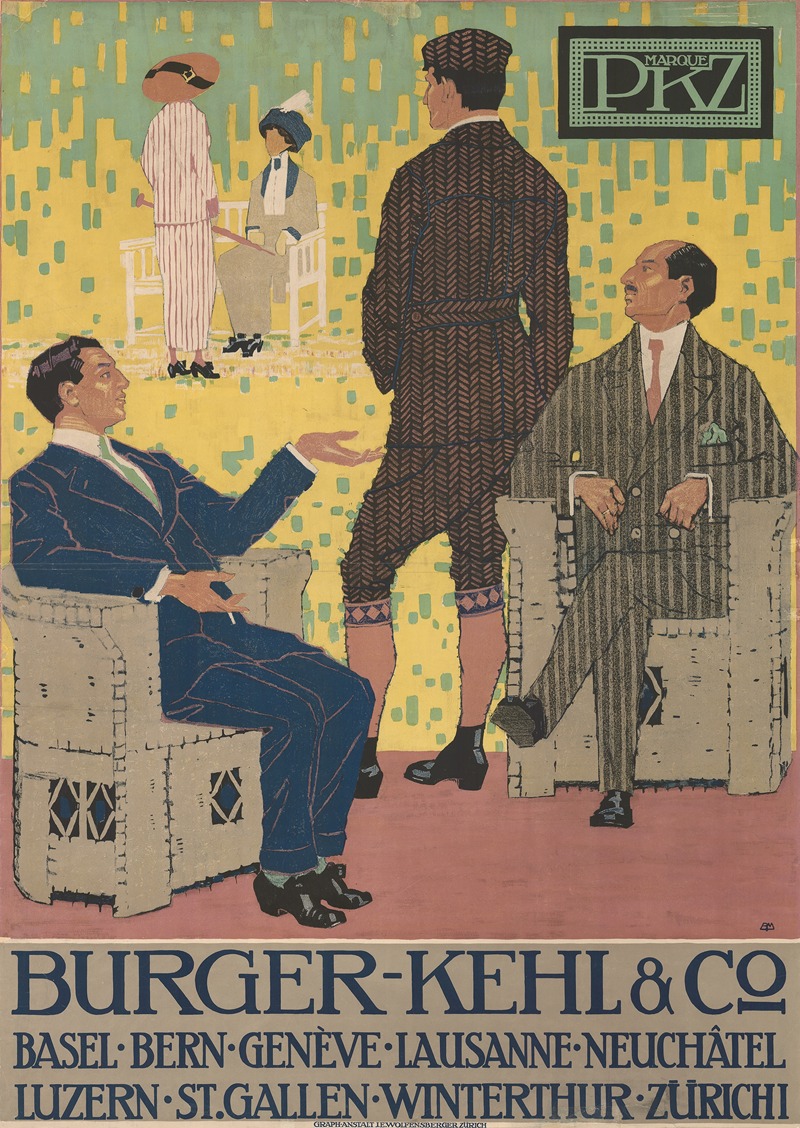Burger-Kehl & Co by Burkhard Mangold, 1913 — digital art print download