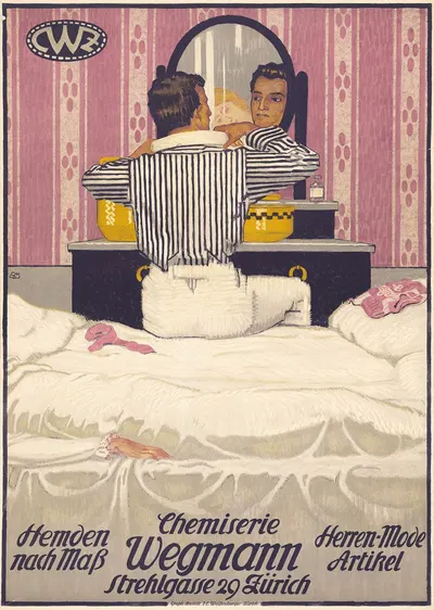 Chemiserie Wegmann by Burkhard Mangold, 1915 — digital art print download
