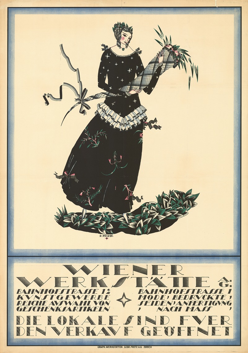 Wiener Werkstätte by Дагоберт Пеше, 1917 — digital art print download