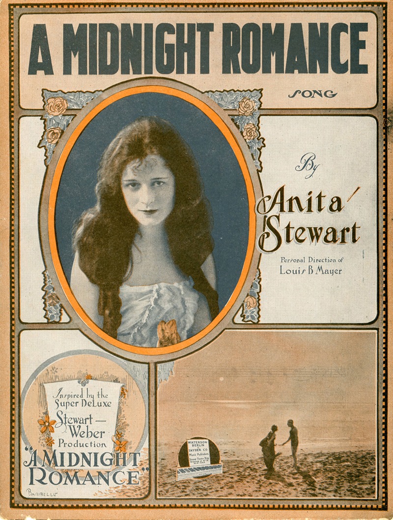 A Midnight Romance; Lonely Mary by Albert Wilfred Barbelle, 1919 — digital art print download