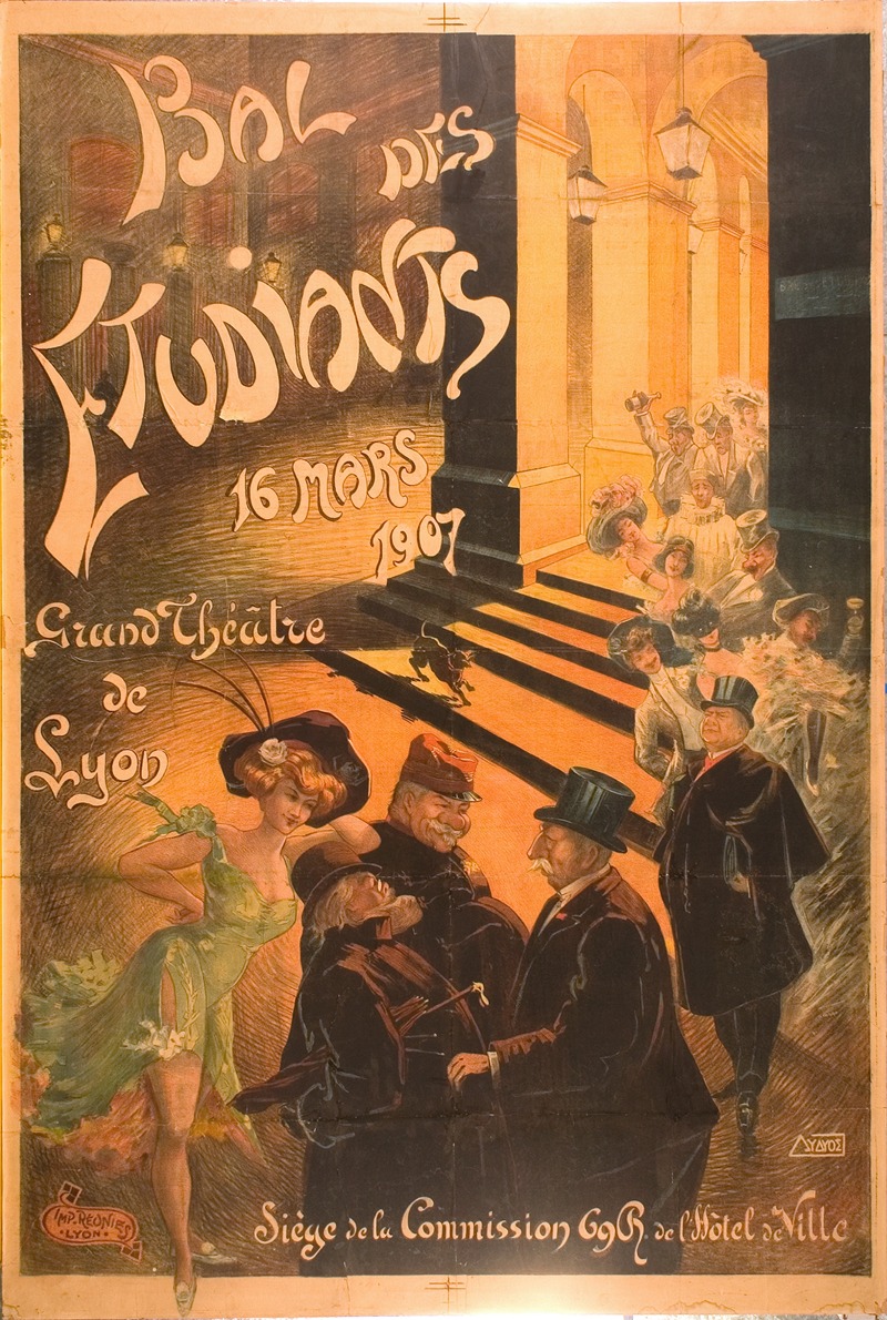 Bal des étudiants by Аноним, 1907 — digital art print download