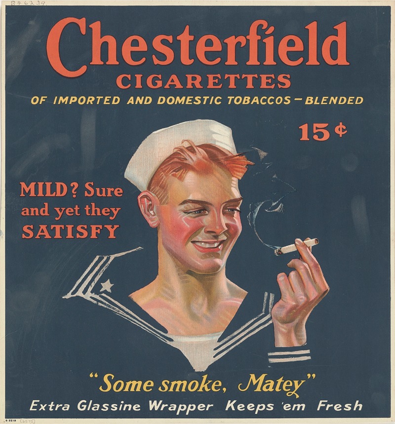 Chesterfield Cigarettes by Аноним — digital art print download