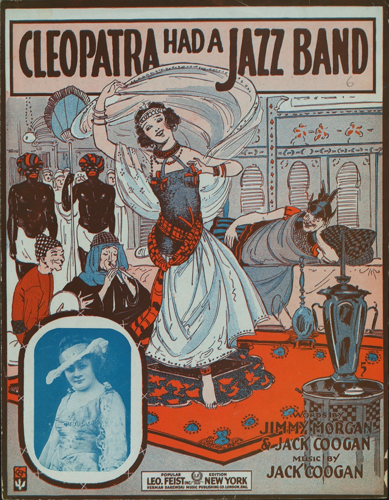 Cleopatra had a jazz band by Аноним, 1917 — digital art print download