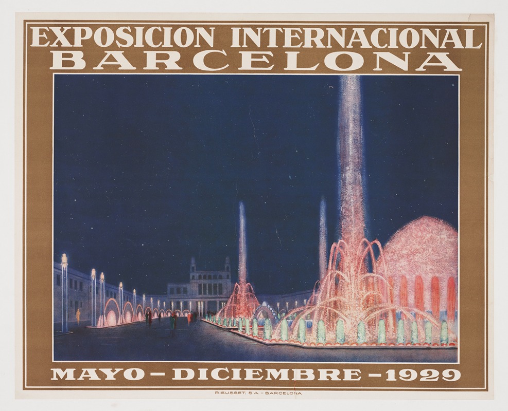 Exposicion Internacional Barcelona 1929 by Аноним, 1929 — digital art print download