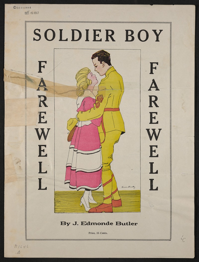 Farewell soldier boy by Аноним, 1917 — digital art print download