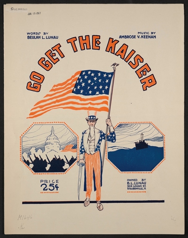 Go get the Kaiser by Аноним, 1917 — digital art print download